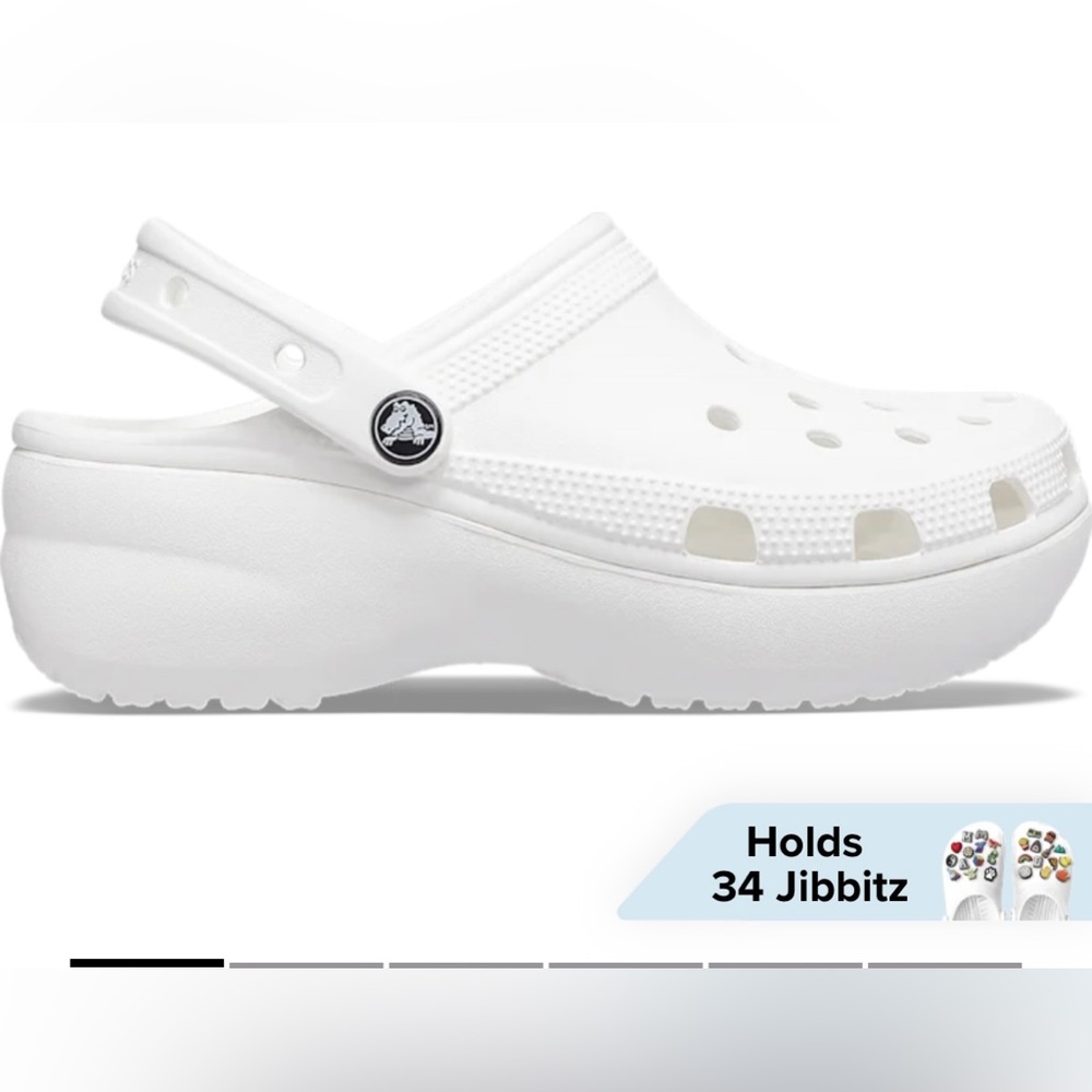 CROCS womens platform clog. W size 6 NWT